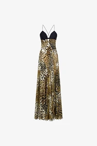 Long dress Jaguar Skin print