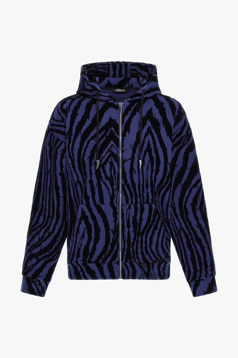 Zebra print sweatshirt
