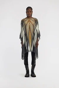 Ray of Gold print Kaftan