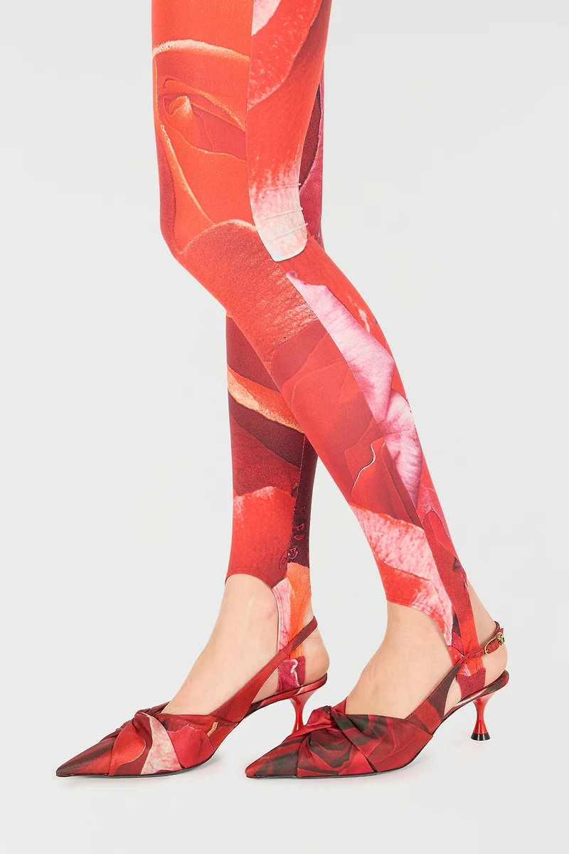 Rose-Print Sleeveless Jumpsuit
