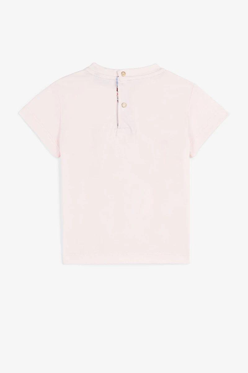 Jaguar And Flower-Print Cotton T-Shirt