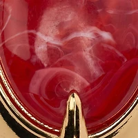 Cocktail Ring With Fang And Gem