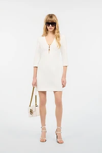 Mini Dress With Three-Quarter Sleeves