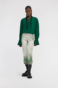 Mandarin collar Blouse