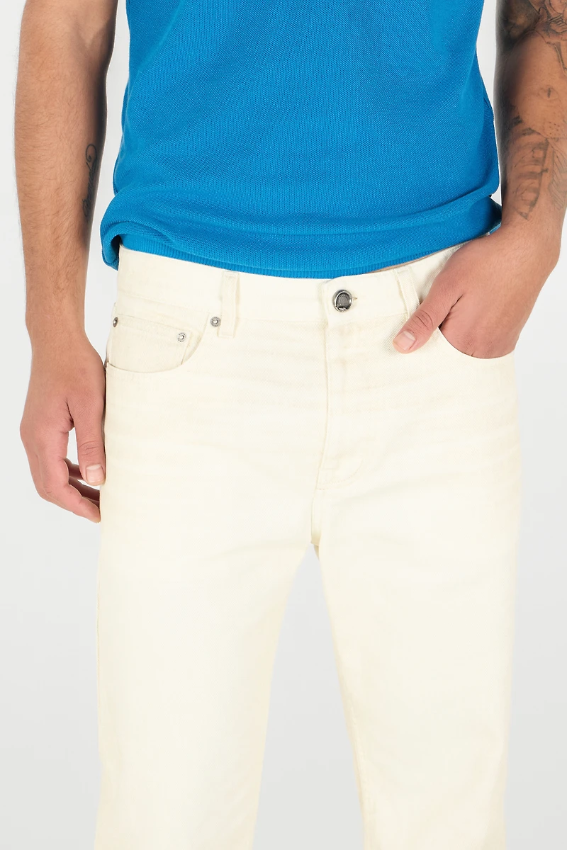 Cream Five Pocket Jeans