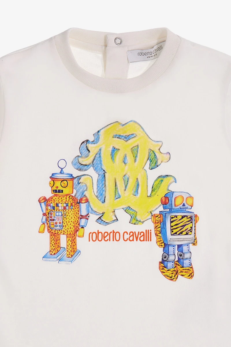 T-shirt with Monogram RC and Robot