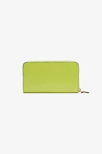Snake-Effect Wallet With Logo