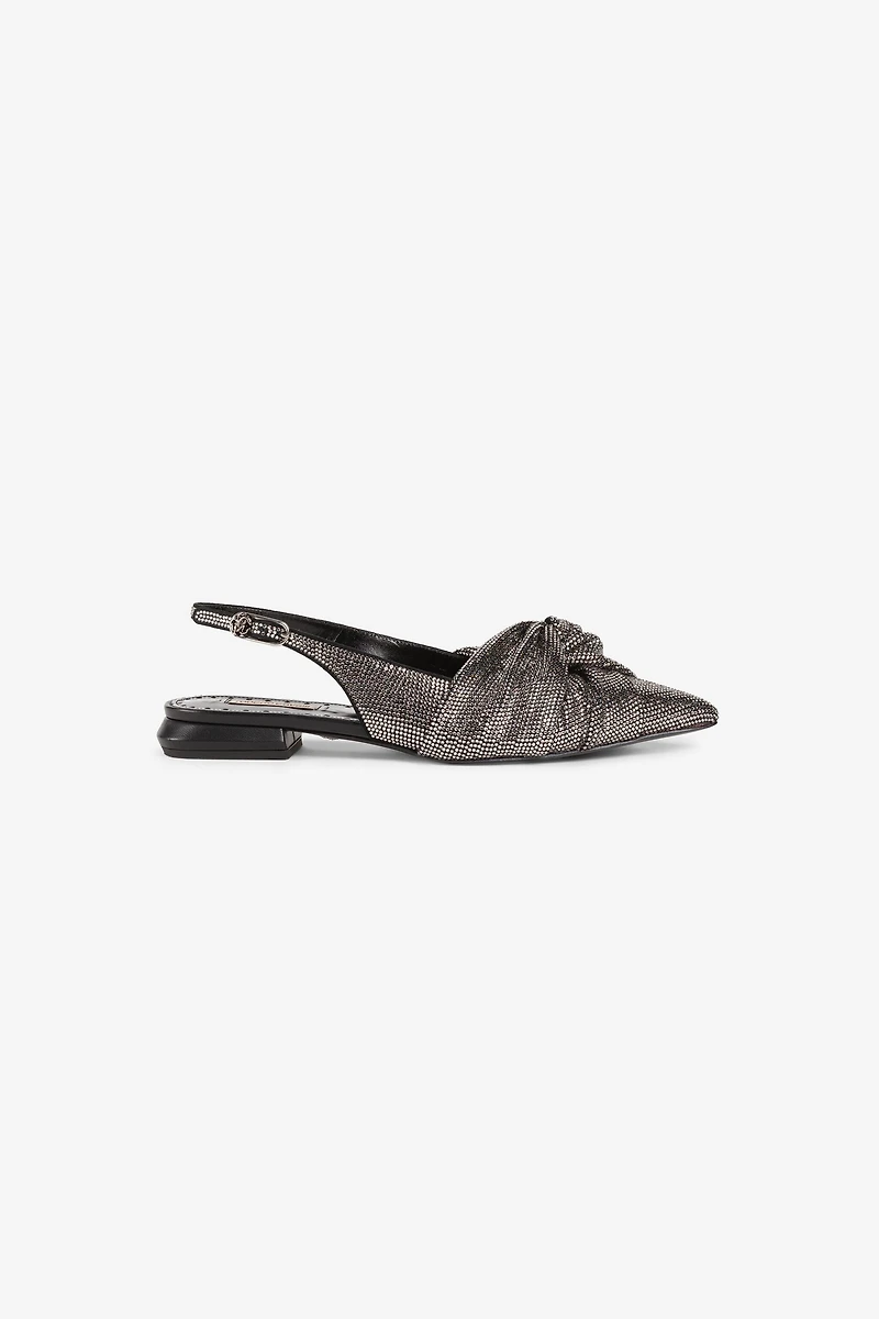 Le Pettegole Crystal-Embellished Slingback Pumps