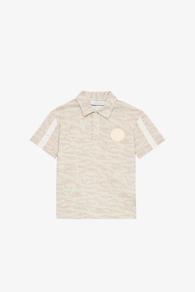 Polo-Shirt With Tiger Skin Print