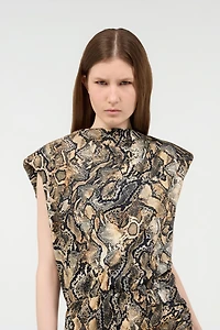 Mini Dress With Python Print