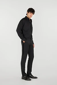 Straight-Leg Wool Trousers