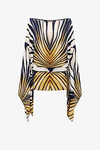 Ray Of Gold Print Kaftan