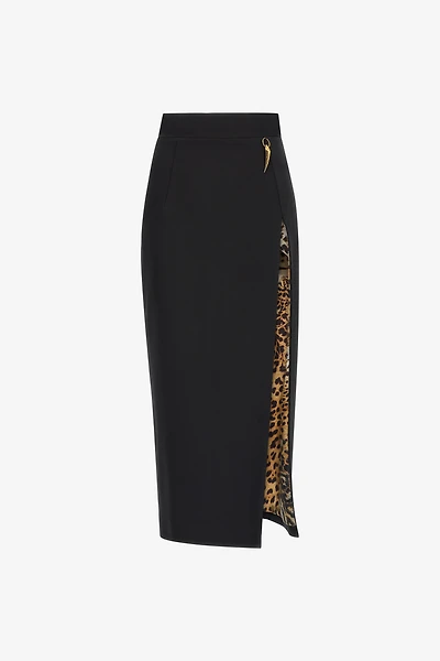 Midi skirt with slit