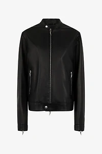 Biker Jacket With Fang Details