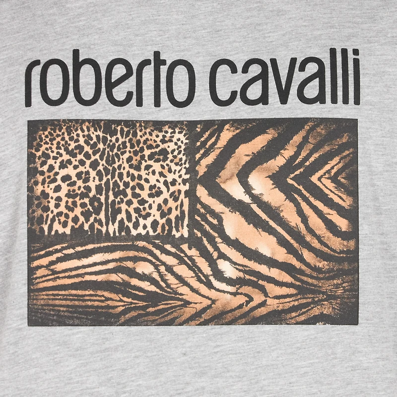 Animal print T-shirt with logo