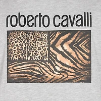 Animal print T-shirt with logo