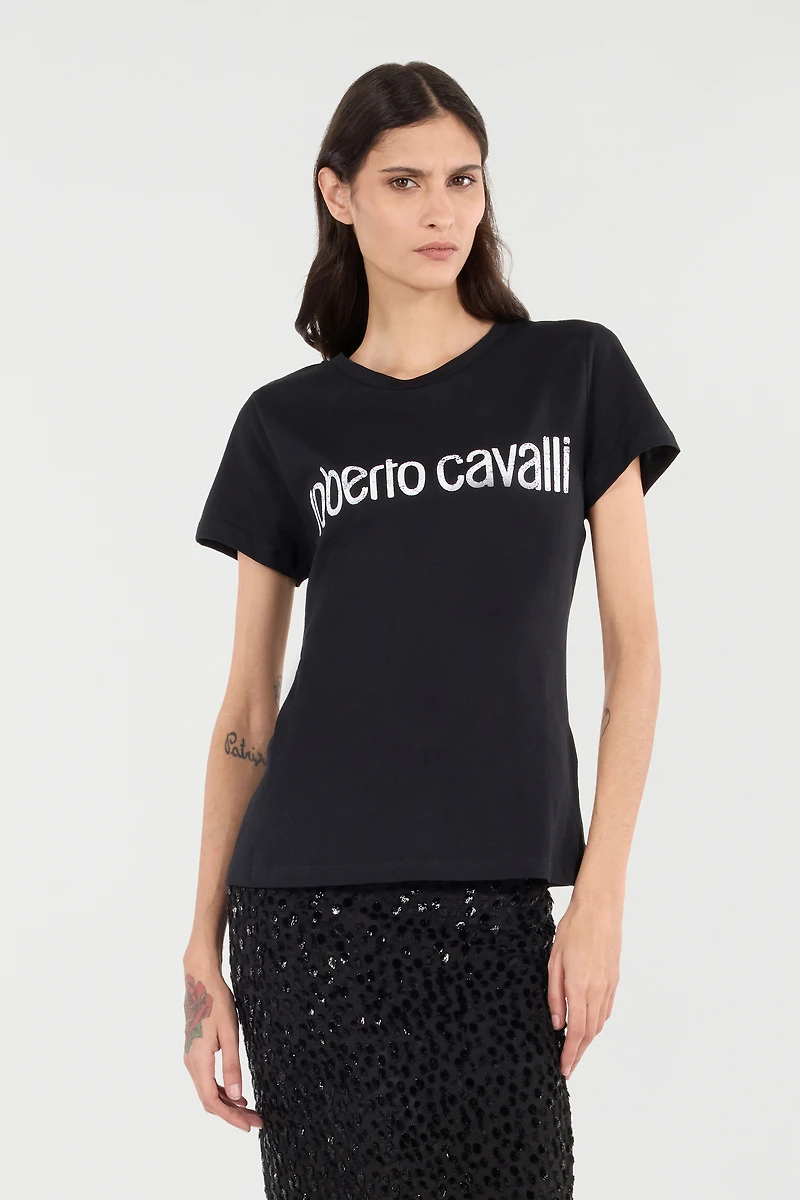 T-Shirt With Used Logo