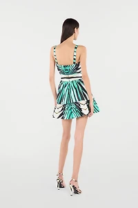 Ray of Sea Print Dress Mini