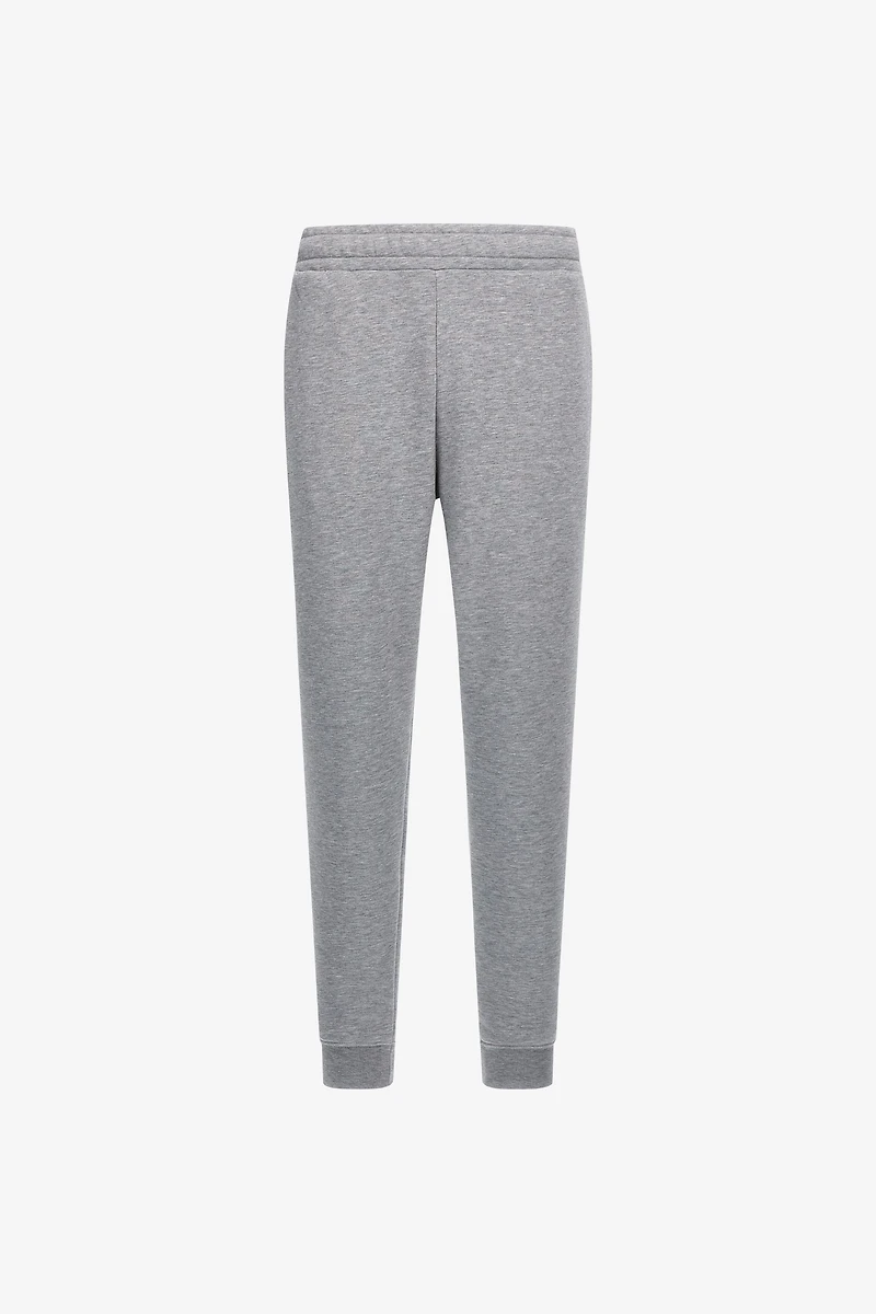 Grey Trousers Joggers With Logo