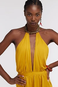 Long dress with jewel detail