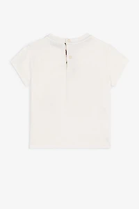 Strawberry And Butterfly-Print Cotton T-Shirt