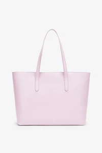 Leather shopper tote with RC charm