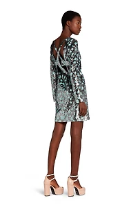 Leopard Sequin-Embellished Dress