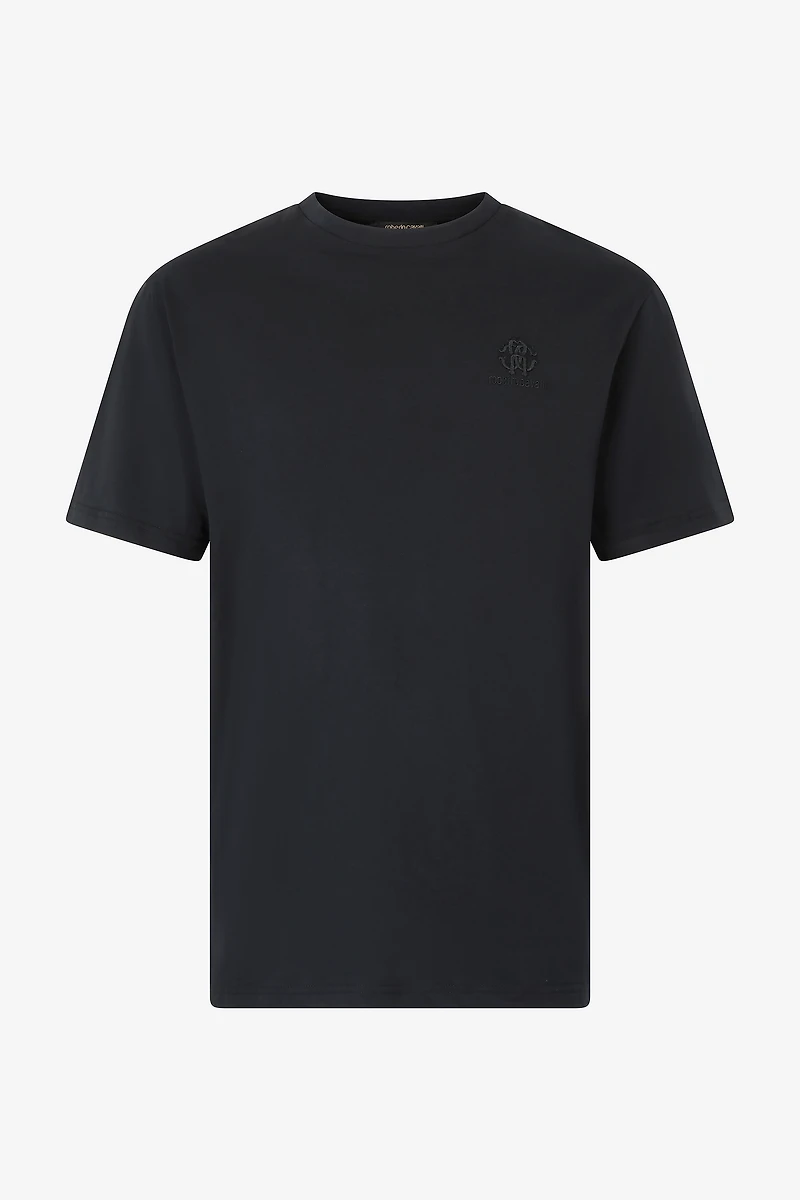 T-Shirt With RC Monogram And Logo Embroidery