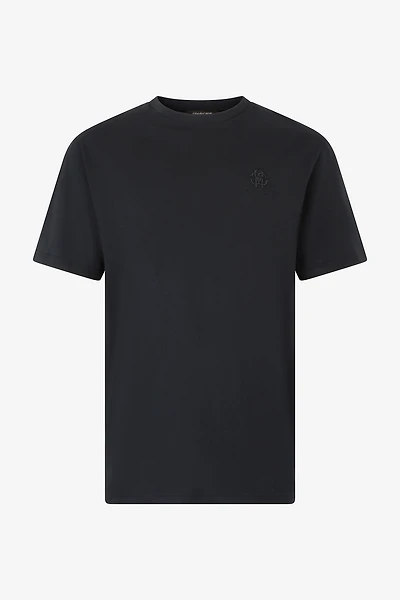 T-Shirt With RC Monogram And Logo Embroidery