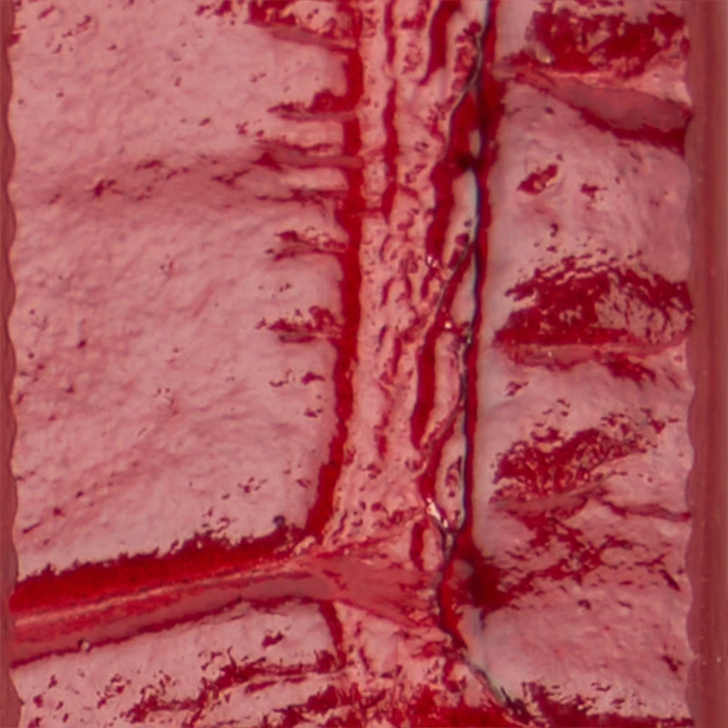 Eastern Red Belt with Serpent Head and Crystals