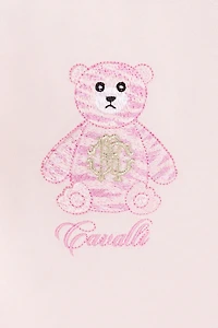 Teddy Bear-Embroidered Sweatpants