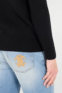 Wool Turtle-Neck Sweater