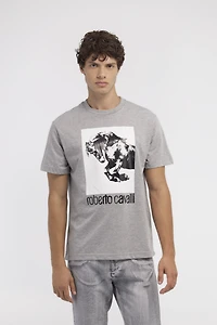 T-shirt with Horse logo and print
