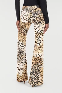 Pants With Jaguar Skin Print