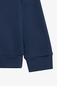 Blue Sweatshirt with Tiger Print