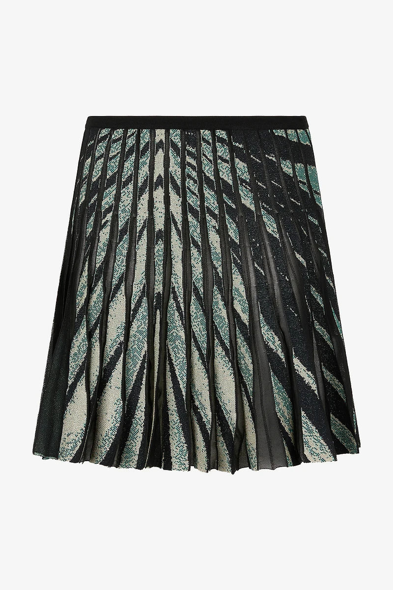 Ray Of Sea Print Skirt Mini