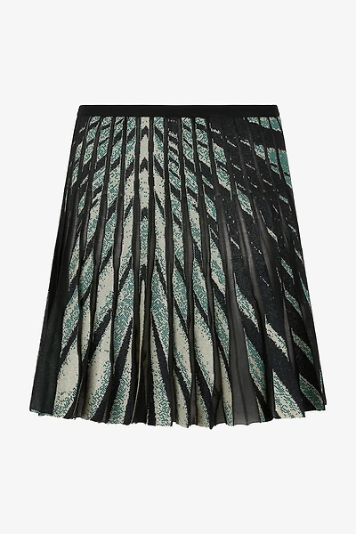 Ray Of Sea Print Skirt Mini