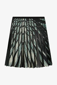 Ray Of Sea Print Skirt Mini