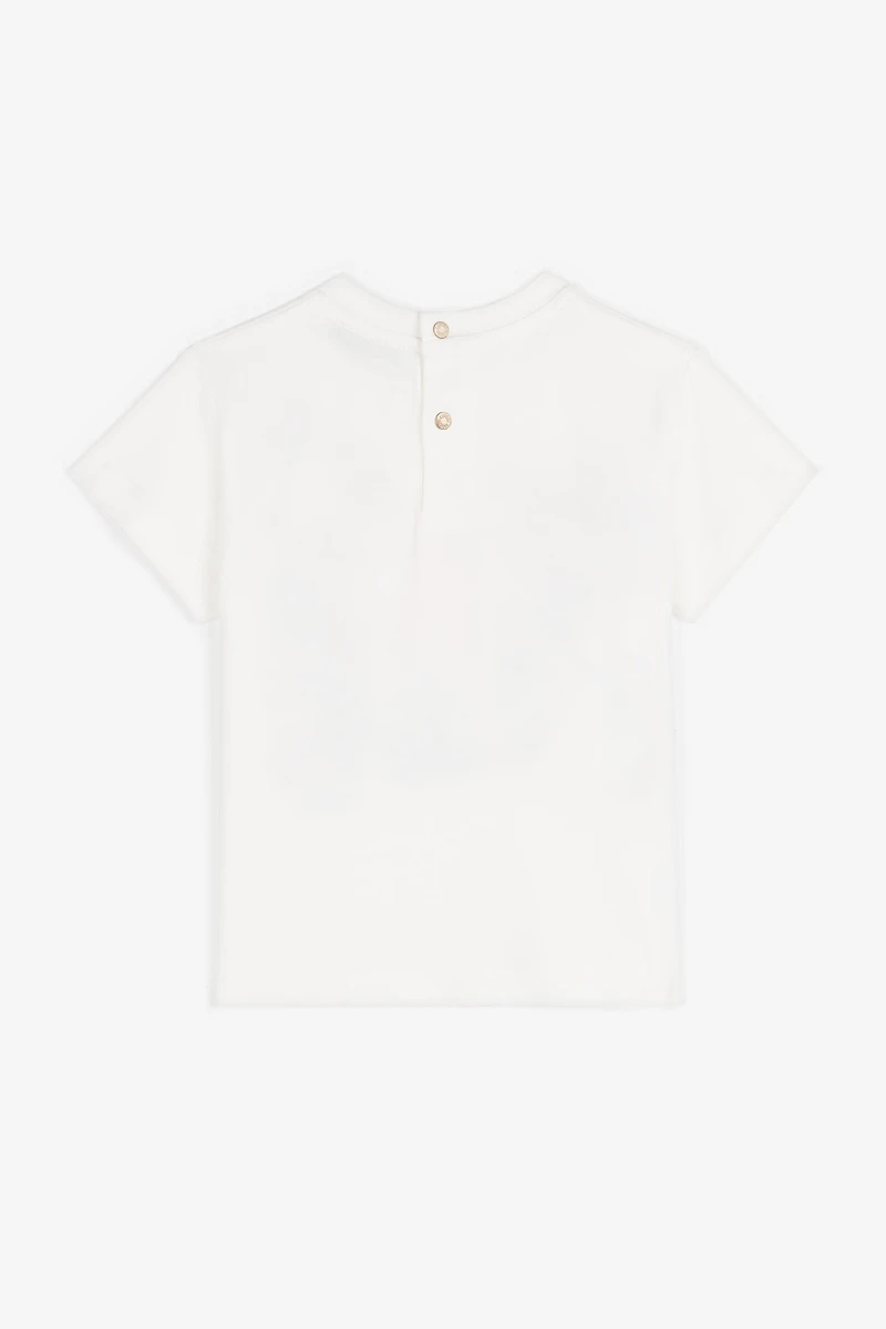 Bird-Print Cotton T-Shirt
