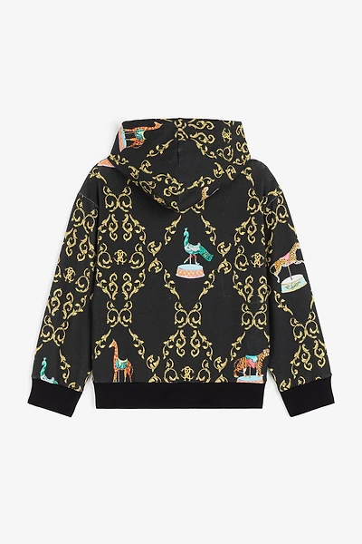 Filigree-Print Cotton Hoodie