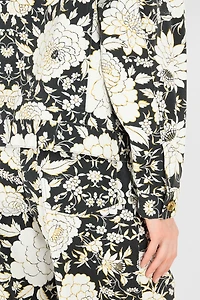 Denim Jacket With Flowers