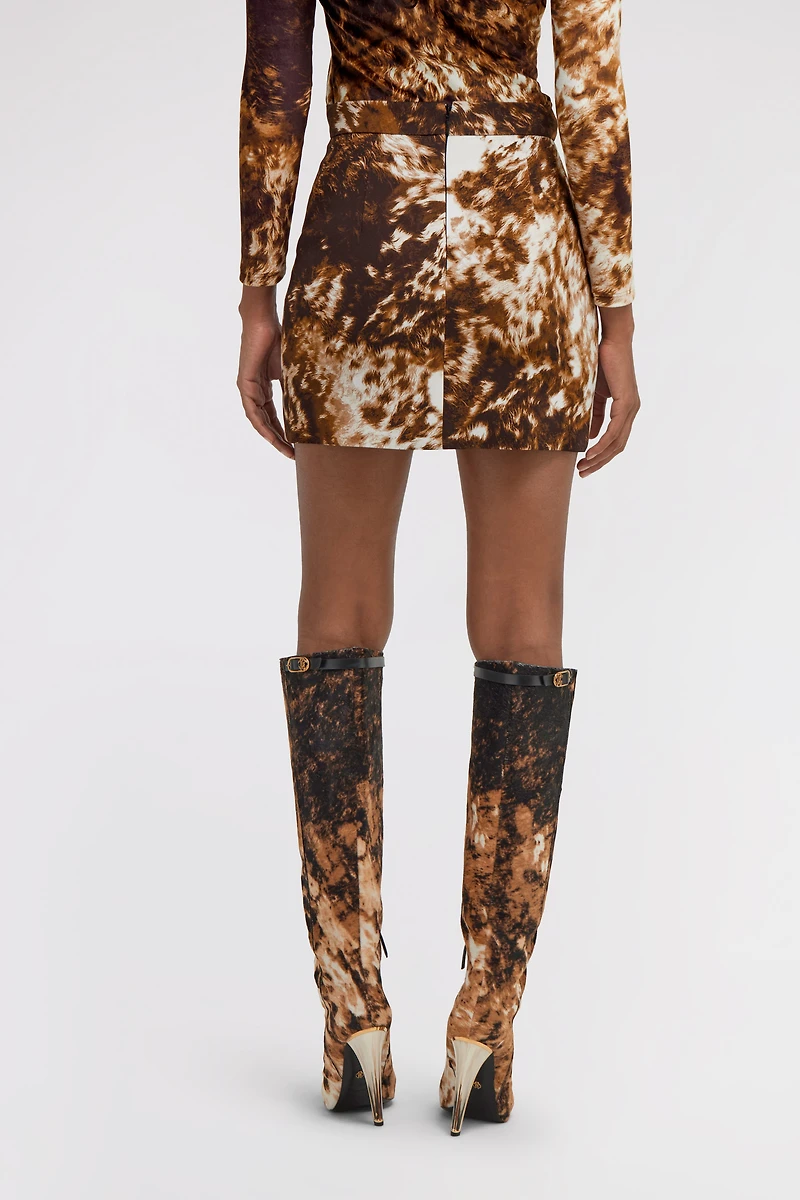 Appaloosa Print Mini Skirt