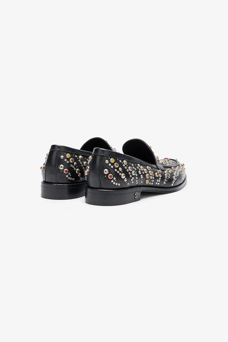 Loafers With Studs And Stones