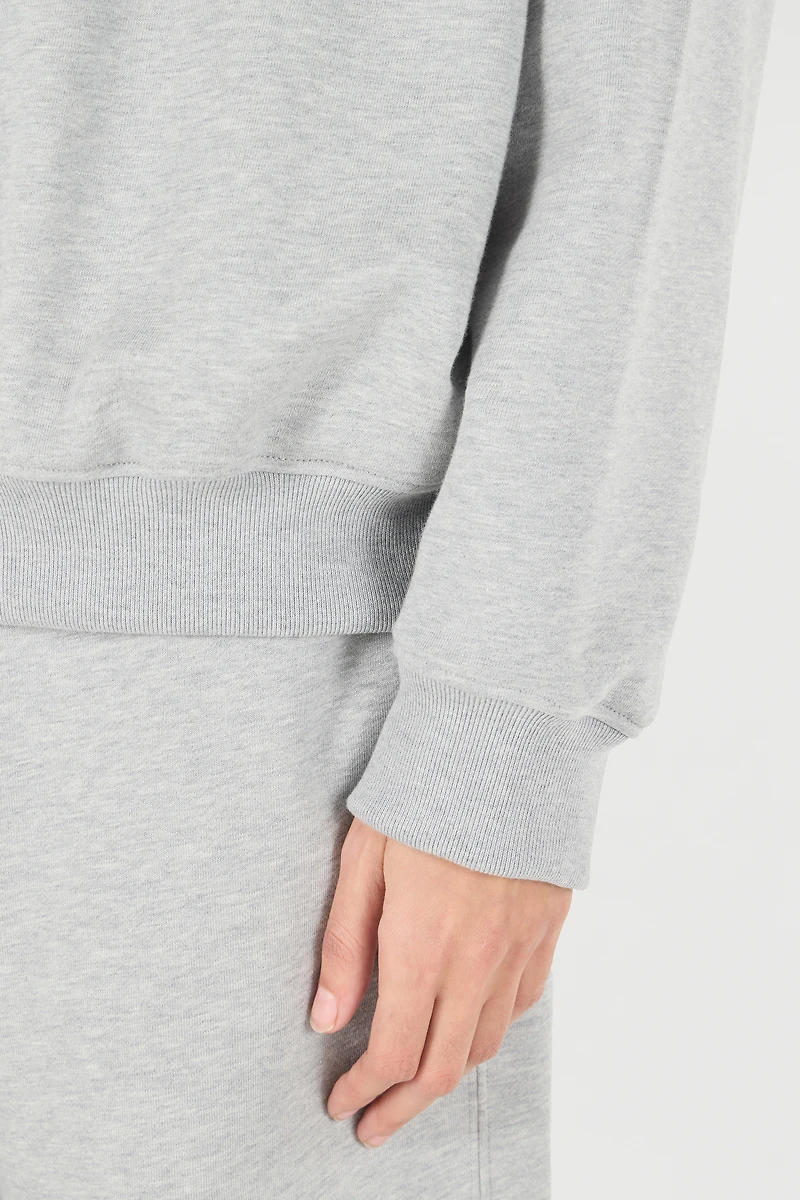 Sweatshirt With Stand-Up Collar