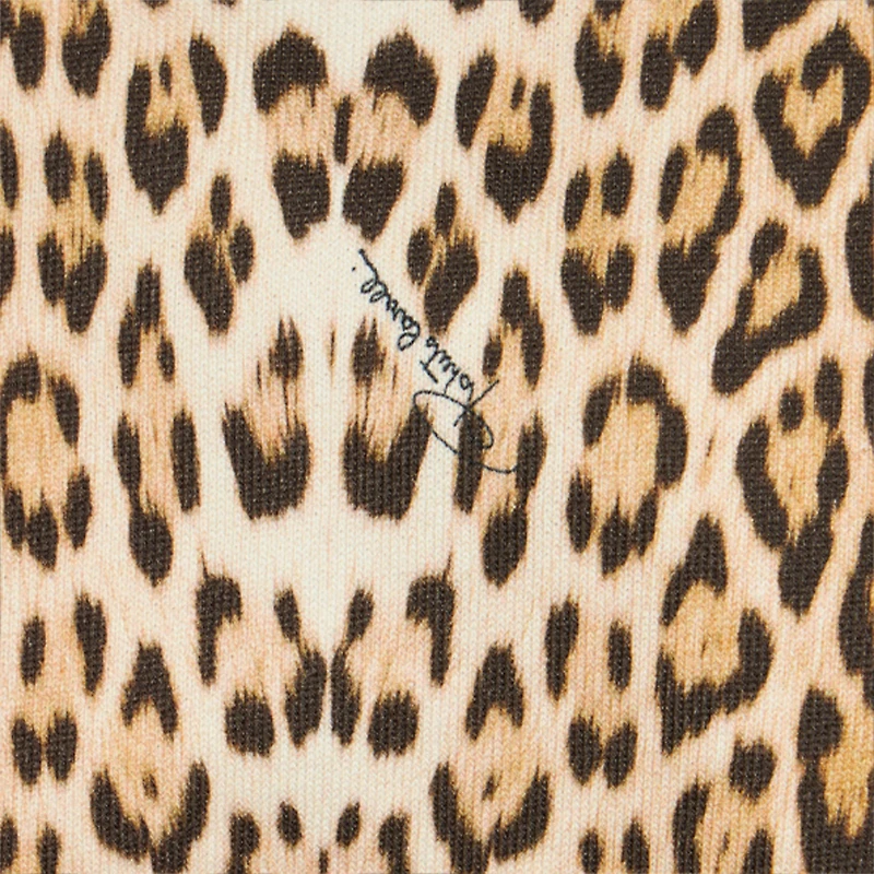 Hooded Sweatshirt With Jaguar Skin Print
