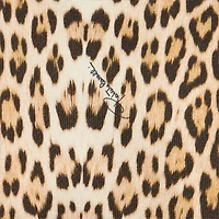 Hooded Sweatshirt With Jaguar Skin Print