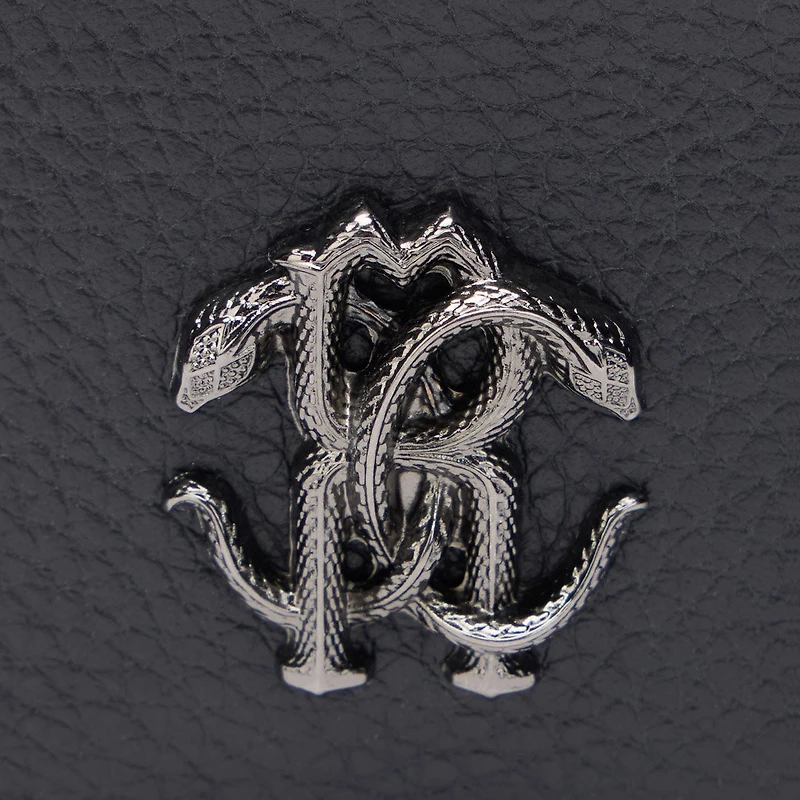 Black Card Case With Monogram RC