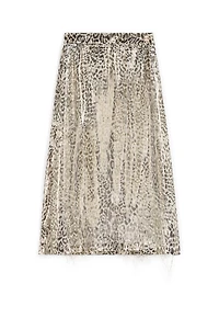 Jaguar-Print Skirt