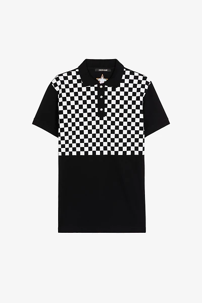 Checked Cotton Polo Shirt