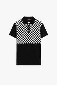 Checked Cotton Polo Shirt